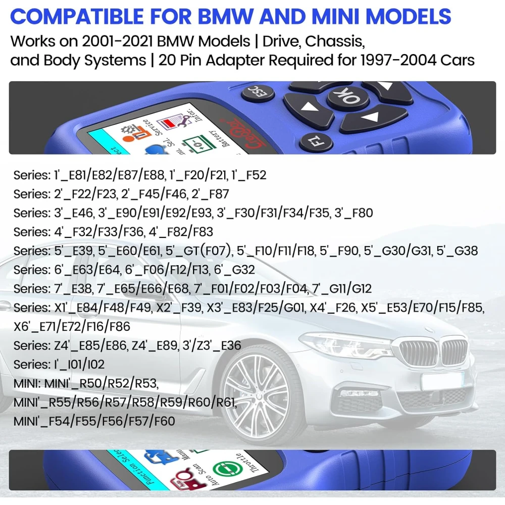 Herramienta diagnóstico OBD2 BMW Creator C420 para BMW y Mini con funciones avanzadas