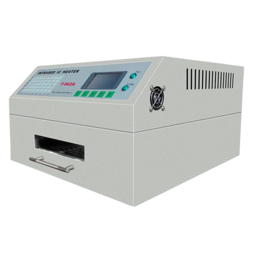 Horno reflow infrarrojo T-962A Puhui V2.0 para soldadura SMD y BGA