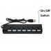 7 Port High Speed USB 2.0 Hub with Power Adapter And Individual Power Switches, Blue LED Indicator RASPBERRY PI  5.00 euro - satkit