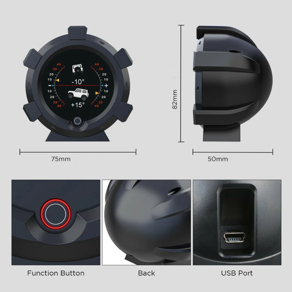 Inclinómetro multifuncional Autool X95 con giroscopio multieje y sistema GPS