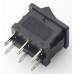 KCD1-202 6-Pin Black Rocker Switch