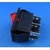 KCD4 6-Pin Neon Red Rocker Switch