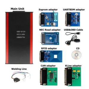 Iprog Pro Programador para Llaves de Coche hasta 2019 compatible con IMMO y Corrección de Kilometraje