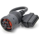 J1939 Cable Adaptador de 9Pin a OBD2 16Pin para Diagnóstico Profesional