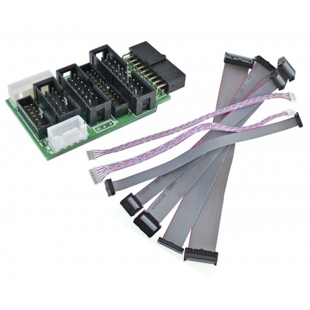 J-Link JTAG Converter V9 com Set 7pcs JTAG Connector Cables