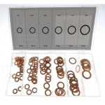 Juego 110 juntas de cobre varias medidas para reparación y automoción