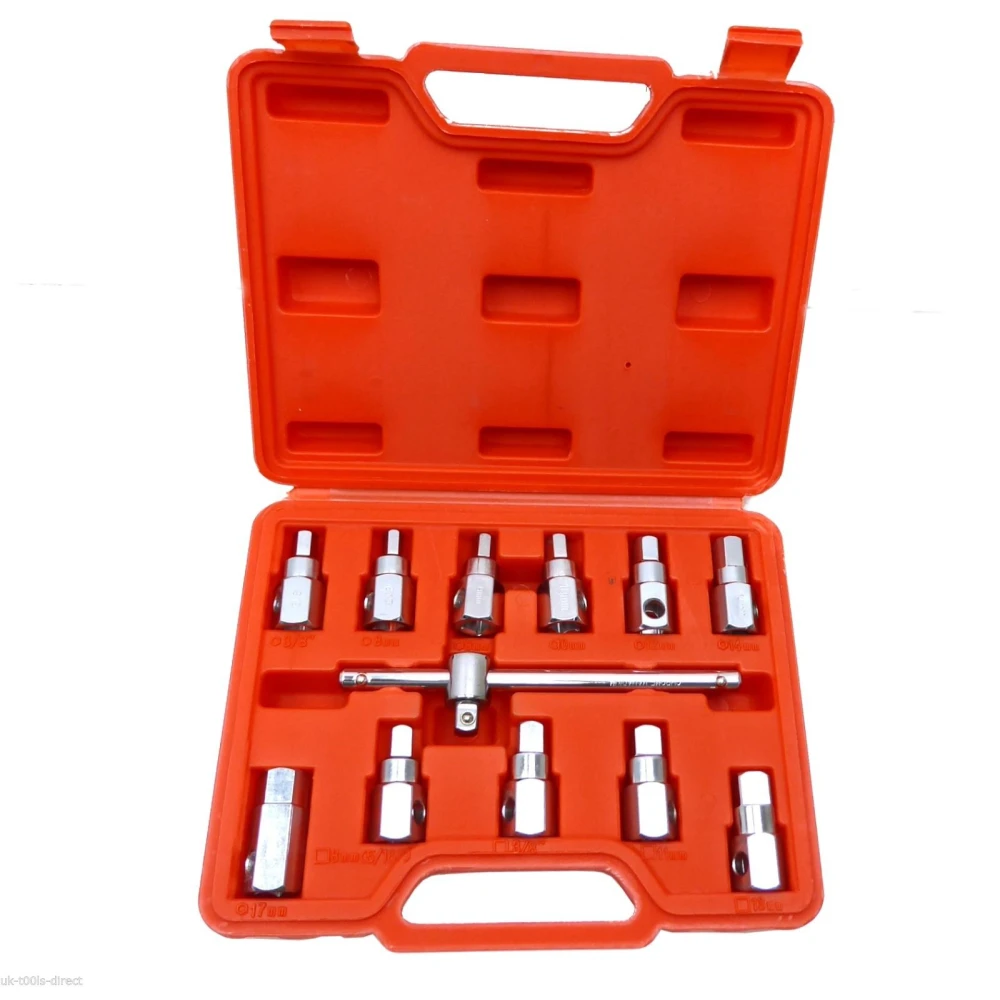 Juego 12un Vasos para Tapones Carter Drenado - Kit Profesional TSX TOOL
