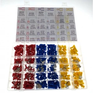Juego 480 Terminales Eléctricos Aislados con 30 Tipos Diferentes para Crimpar