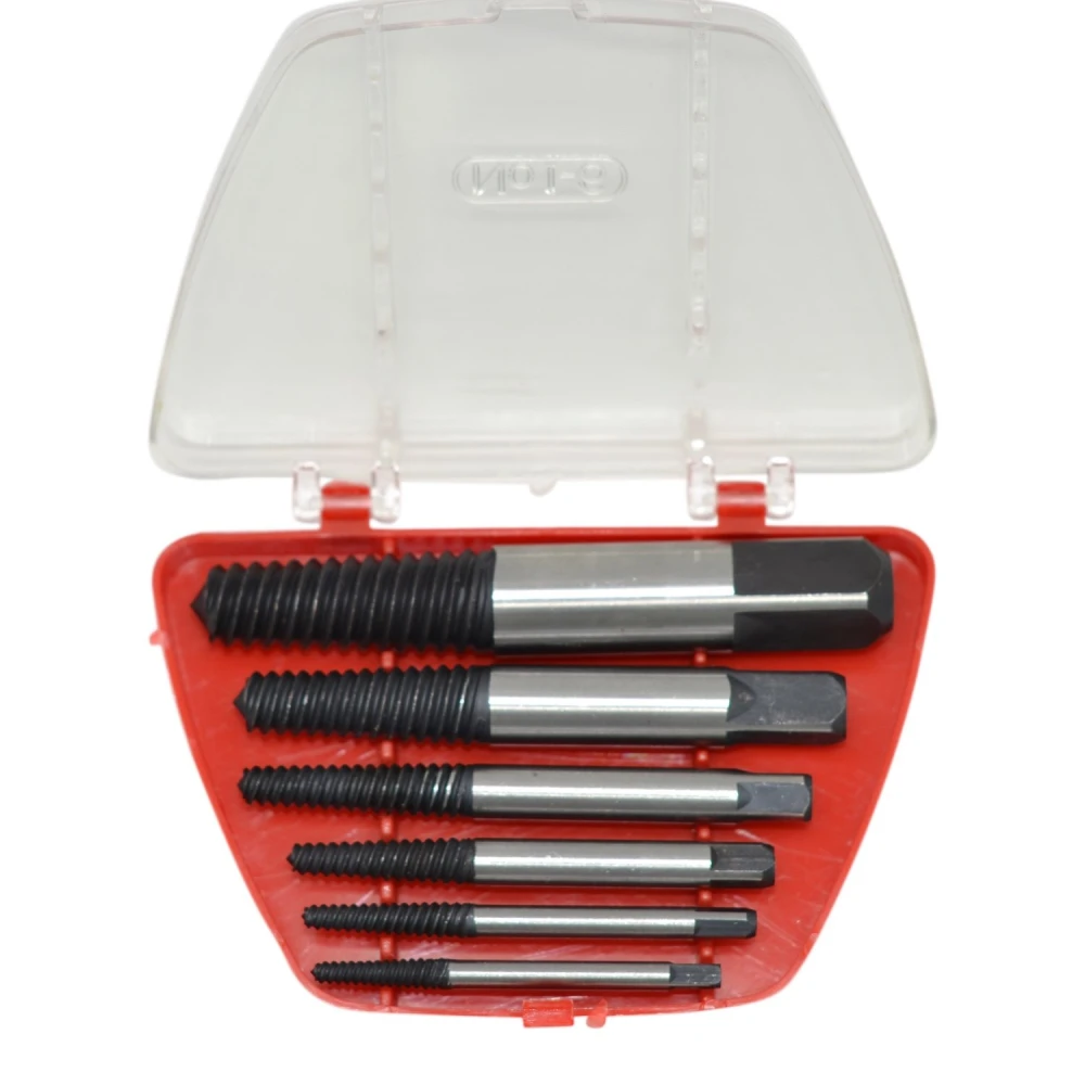 Juego 6 Piezas Extractores Brocas De Tornillos Rotos Profesionales TSX TOOL