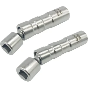 Juego de 2 llaves de vaso para bujía magnética flexible 14 mm y 16 mm TSX TOOL
