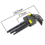 Juego de llaves allen largas con bola 9 piezas 1,5-10mm para coche y moto