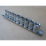 Juego de llaves Torx hembra 1/4 y 3/8 para automoción y taller mecánico