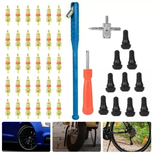 Juego herramientas reparación neumáticos extracción válvulas TSX TOOL 43 piezas