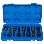 Juego llaves Torx impacto 1/2 T30-T80 - Set 8 piezas TSX TOOL