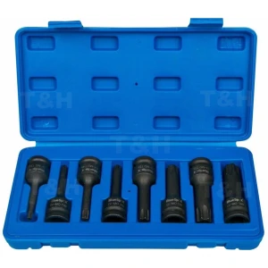 Juego llaves Torx impacto 1/2 T30-T80 - Set 8 piezas TSX TOOL