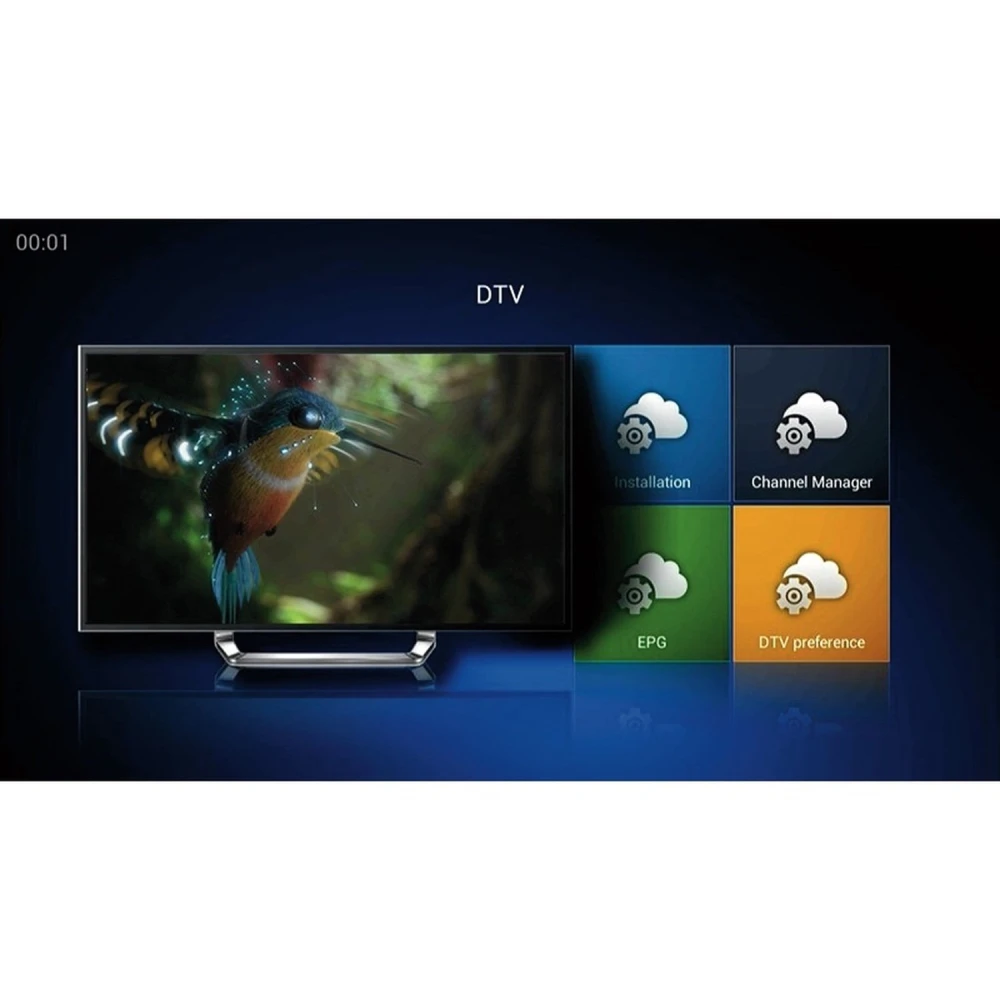 Kii Pro doble sintonizador DVB-S2 DVB-T2 Android TV Box 2GB/16GB 4K