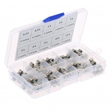 Kit 100 Fuse 50x20 - Include 10 Units Each Value From 0,2a To 15 A