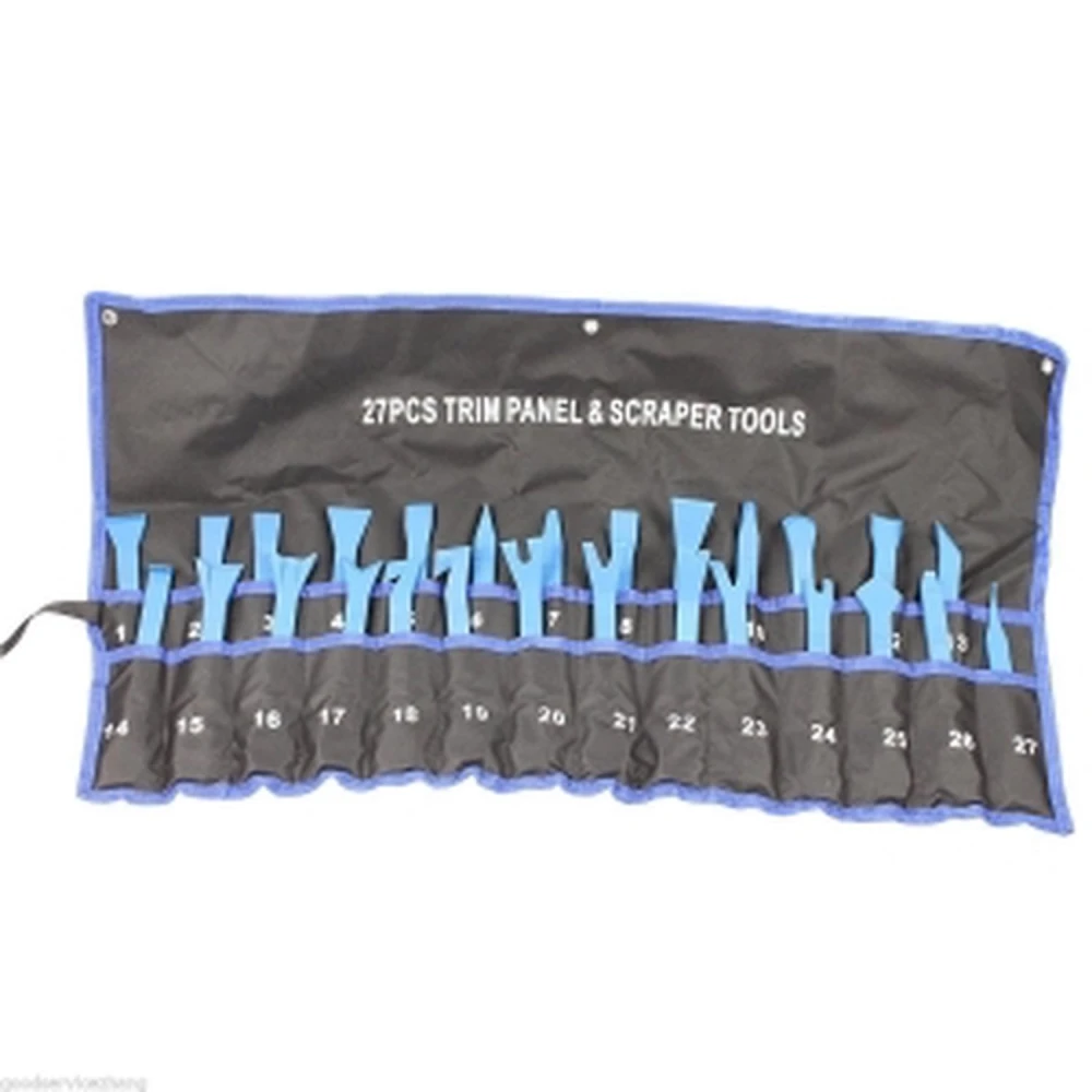 Kit 27 Pc Herramientas Extracción Paneles de Puertas, Molduras y Tapacubos TSX TOOL