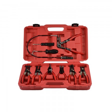 9pc Hose Swivel Jaw Clamp Clip Plier Set Flexible Cable Tool Kit CAR TOOLS  25.00 euro - satkit