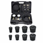 Kit Probador de Fugas de Turbocompresor 9 Piezas con Manómetro Test Presión Turbo