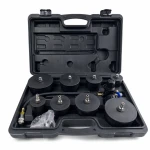 Kit Probador de Fugas de Turbocompresor 9 Piezas con Manómetro Test Presión Turbo