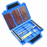Kit Reparación Pinchazos Neumáticos 23 Piezas Coche Moto Mechas Punzón