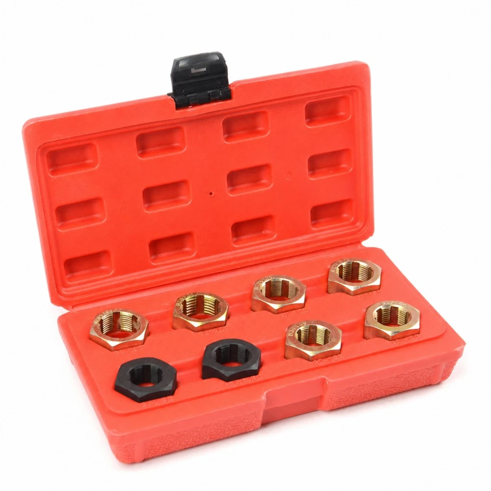 Kit reparador roscas de palier y buje de rueda 9 piezas