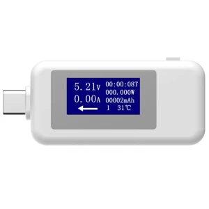 KWS1802C Tester USB Medidor de Corriente Tipo C con Pantalla Digital