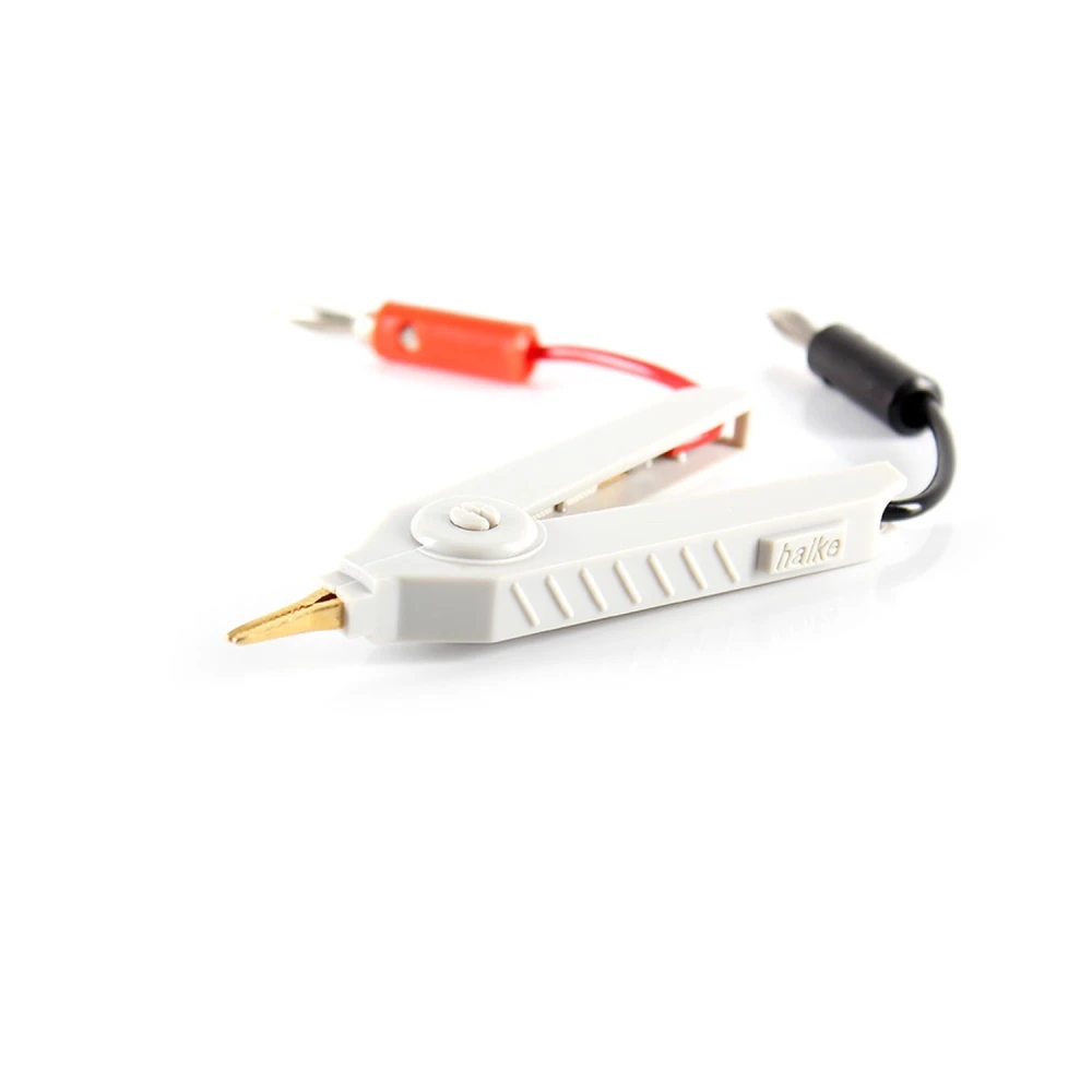 LC200A medidor digital con cables test y adaptador de corriente