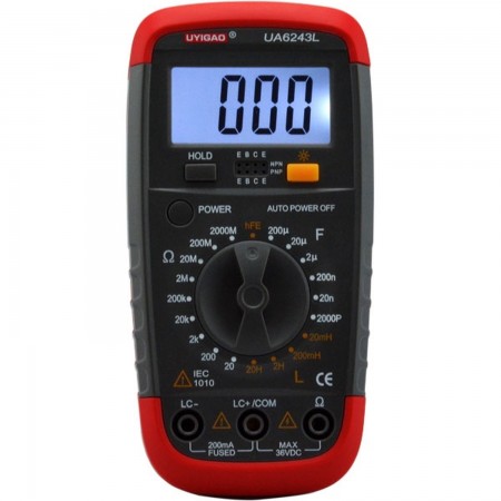 LCR  meter Palm Size UA6243L (resistence, capacitance, Inductance , Transistor Test) Gauges Uyigao 16.00 euro - satkit