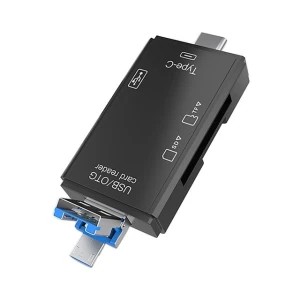 Lector de Tarjetas de Memoria Tipo-C y USB 3.0 para SD, Micro SD y Transflash