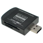 Lector de tarjetas de memoria USB 2.0 todo en uno para Micro SD, MMC, SDHC, TF y M2