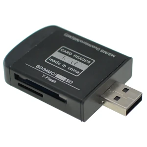 Lector de tarjetas de memoria USB 2.0 todo en uno para Micro SD, MMC, SDHC, TF y M2