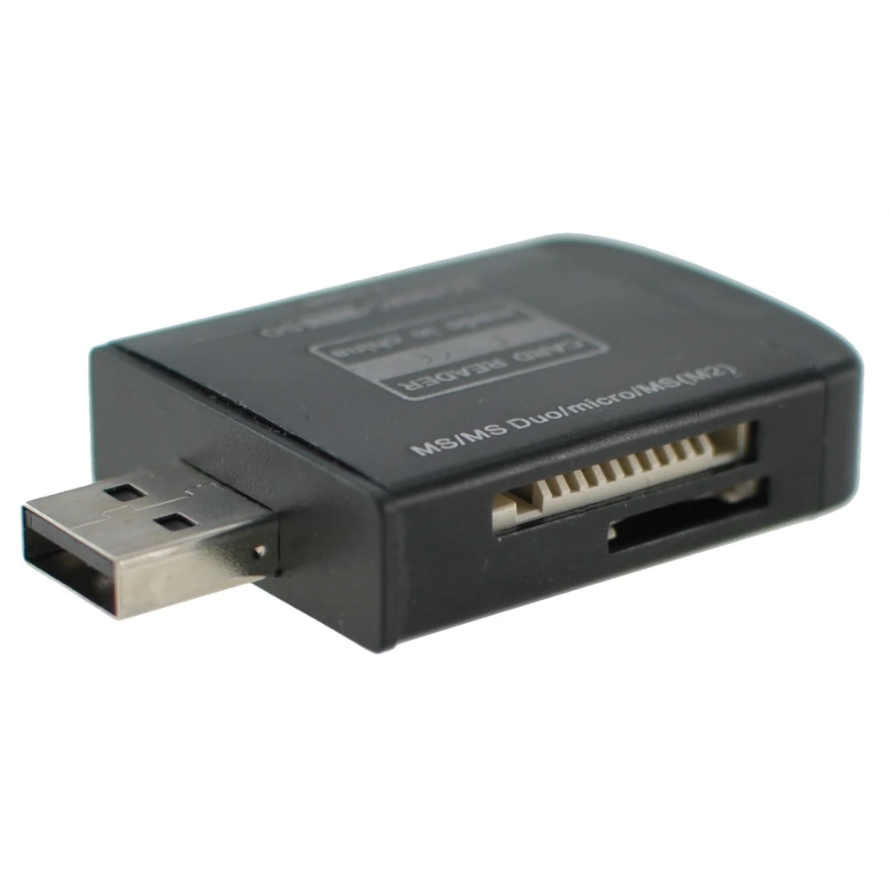 Lector de tarjetas de memoria USB 2.0 todo en uno para Micro SD, MMC, SDHC, TF y M2