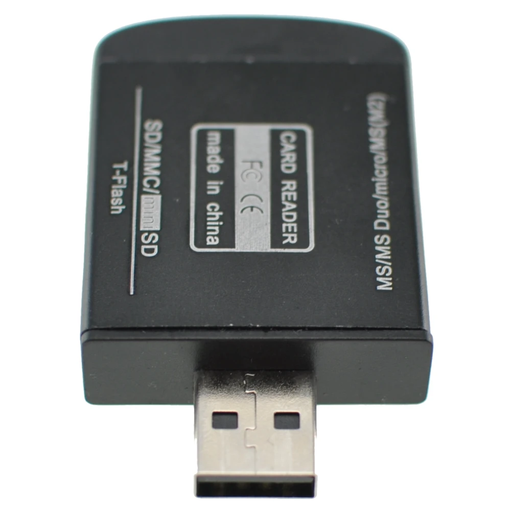 Lector de tarjetas de memoria USB 2.0 todo en uno para Micro SD, MMC, SDHC, TF y M2