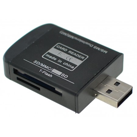 Adaptateur USB 2.0 tout-en-un pour lecteur de carte mémoire pour Micro SD MMC SD SDHC TF TF M2 