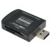 All in One USB 2.0 Adaptador de Leitor de Cartão de Memória para Micro SD MMC SDHC TF M2 