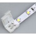 LED Strip Light Straight Clip Connectors 10mm 2Pin 5050 RGB Solderless