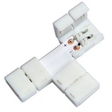 Led Strip Light Straight Clip Connectors T-Shape 10mm 2pin 5050/5630 Rgb Solderless