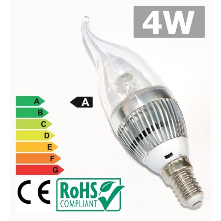 Led-Glühbirne E14 4W 3300K warm weiß LED LIGHTS  3.70 euro - satkit
