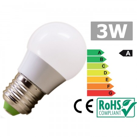 Led bulb E27 3W 6500k cold white LED LIGHTS  2.45 euro - satkit