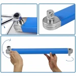 Llave Estrella Acodada Extralarga 390mm Doble Boca Profesional Acero Cr-V