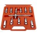Set 12pc Oil Drain Plug Key Socket and Removal Wrench