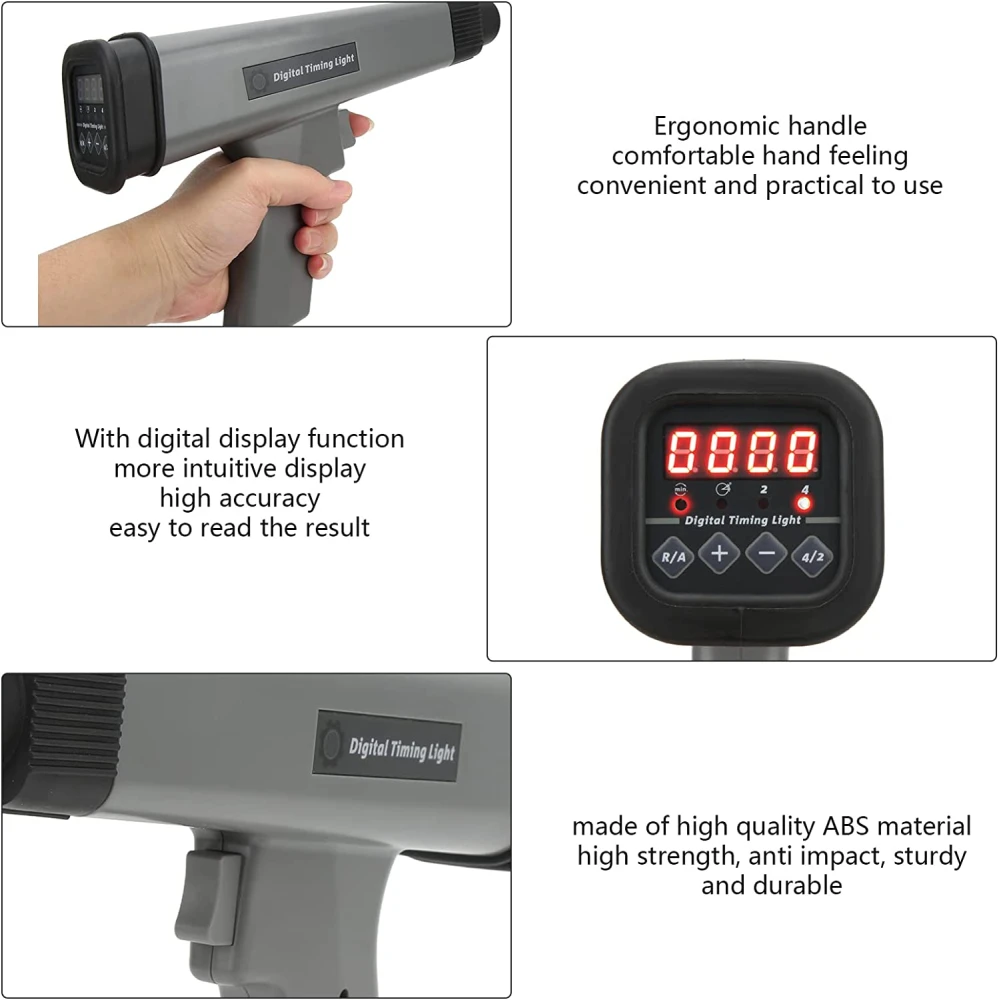 Luz de sincronización inductiva digital para coches y motos 12V con pinzas