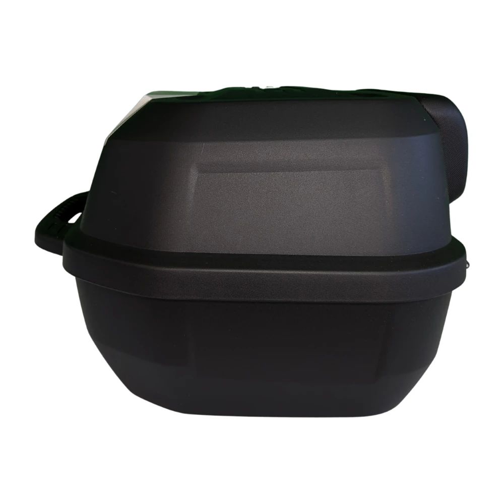 Maleta portacasco moto 47L - Baúl universal desmontable con cerradura y respaldo