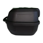 Maleta portacasco moto 47L - Baúl universal desmontable con cerradura y respaldo