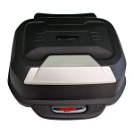 Maleta portacasco moto 47L - Baúl universal desmontable con cerradura y respaldo