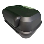 Maleta portacasco moto 47L - Baúl universal desmontable con cerradura y respaldo