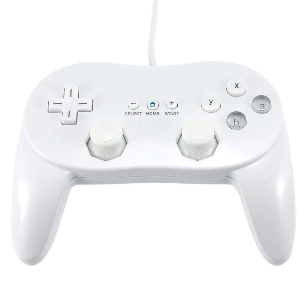 Mando Clásico Pro Wii Blanco Compatible para Nintendo Wii