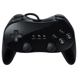 Mando Clásico Pro Wii Negro Compatible para Nintendo Wii
